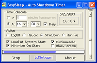 Auto Shutdown Timer - EasySleep screenshot